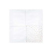 Picture of PAPER NAPKINS DOTS WHITE 33X33CM